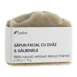 Sapun facial cu ovaz si galbenele, 130g, Sabio