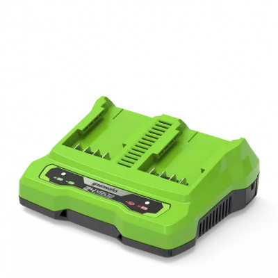 Incarcator dual pentru acumulatori 24V 2A Greenworks |G24X2UC2| foto