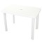 Gossi masa de gradina, alb, 101 x 68 x 72 cm, plastic