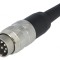 Conector M16 mufă tată 8 pini 100V drept