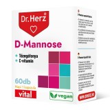 Capsule cu D-Mannose, extract de merisor si vitamina C Dr Herz 60 buc