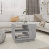 VidaXL Măsuță de cafea, gri beton, 55x55x43 cm, lemn prelucrat