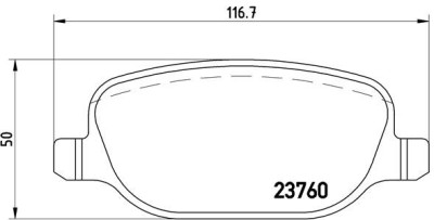 BREMBO P 23 109 PRIME LINE set placute frana,frana disc foto