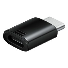 Adaptor Date si Incarcare microUSB - USB-C Samsung EE-GN930BB, Negru, Swap
