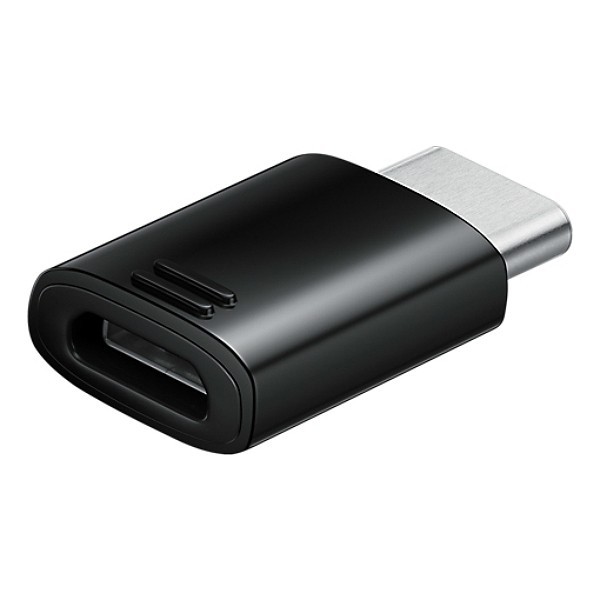 Adaptor Date si Incarcare microUSB - USB-C Samsung EE-GN930BB, Negru, Swap