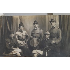Fotografie, grup de militari din primul razboi mondial