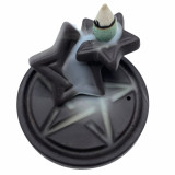Suport pentru Conuri Parfumate backflow Ceramic - Simbol Stea