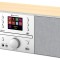 Internet radio GoGEN IR 267 BTDAB, 2x10W, DAB+/FM, CD, LCD, Bluetooth, Spotify Connect, argintiu/maro