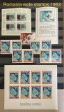 Emisiuni filatelice exil Romania, anul 1963 (incomplet), OFERTA RARA