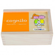 Joc Puzzle Cognito Antonime Beleduc, 20 de piese, lemn