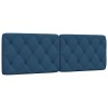 VidaXL Pernă pentru tăblie de pat, albastru, 160 cm, material textil 4019232
