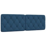 VidaXL Pernă pentru tăblie de pat, albastru, 160 cm, material textil