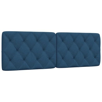 vidaXL Pernă pentru tăblie de pat, albastru, 160 cm, material textil foto
