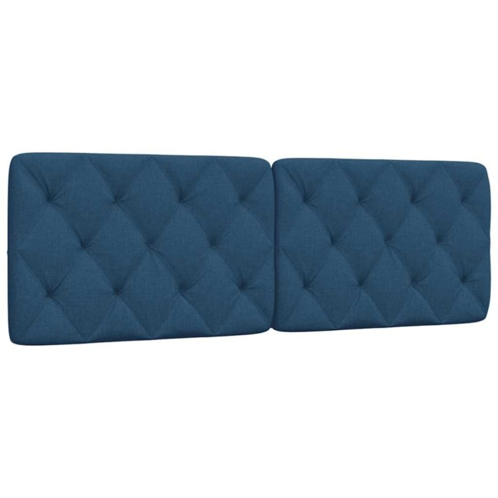 vidaXL Pernă pentru tăblie de pat, albastru, 160 cm, material textil