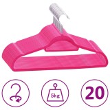 Cumpara ieftin Set de umerase anti-alunecare, 20 buc., roz, catifea