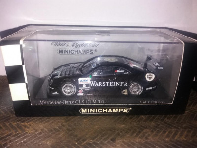 Macheta Mercedes CLK Coupe DTM 2001 Team Warsteiner - MINICHAMPS 1:43 foto