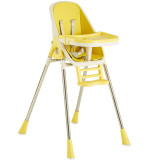 Scaun de masa 2 in 1 portabil Little Mom Lemon Yellow