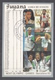 Guyana 1989 Sport, Olympics, perf. sheet, used T.164