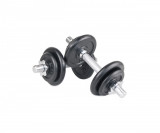 Set gantere reglabile Sportmann diplomat 2x10 kg, negru FitLine Training