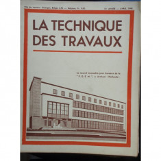 LA TECHNIQUE DES TRAVAUX NR.3/4 1940 foto