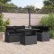 vidaXL Set de canapele pentru grădină 6 pcs Negru 100 x 55 x 73 cm 3357206