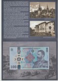 ROMANIA 2024 100 LEI CAROL in folder + Plic BNR UNC