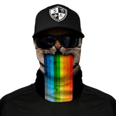 Bandana/Face Shield/Cagula/Esarfa - Rainbow Cat SA Co. original foto
