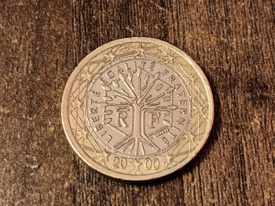 C50 - Moneda foarte veche - 1 euro - Franta - 2000 foto