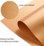 Set de 2 covorase pentru gratar Hitueu, cupru, maro, 40 x 33 cm