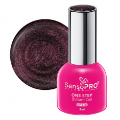 Oja Semipermanenta One Step Brilliant Gel SensoPRO Milano 8ml, Mahogany Stars #84