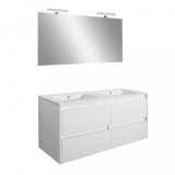 Mobilier complet de baie Porto Prime 120 alb