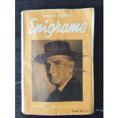 Radu D. Rosetti - Epigrame