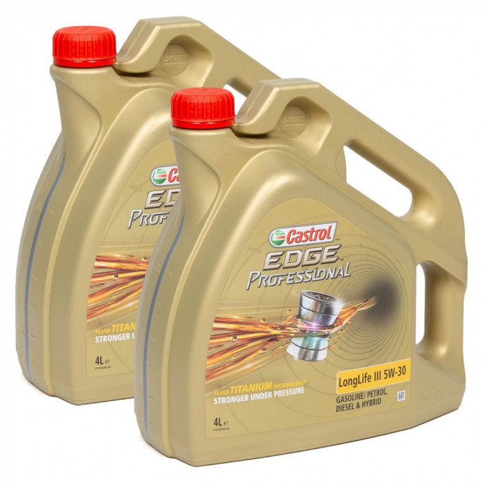 Set 2 Buc Ulei Motor Castrol Edge Professional Long Life III 5W-30 4L