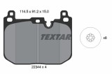 TEXTAR 2234401 set placute frana,frana disc