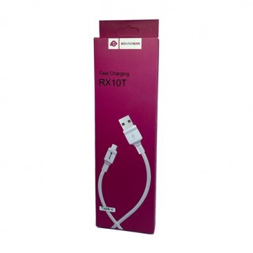 CABLU DE DATE RO&amp;MAN RX10T, USB LA TYPE-C, 2A, 1M, ALB, BLISTER