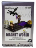 Set Constructie Magnetic Minecraft Ender Dragon, 48 Piese, Joc Creativ Copii 6+ Ani