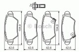 Set placute frana,frana disc OPEL ASTRA G Hatchback (F48, F08) (1998 - 2009) BOSCH 0 986 494 014