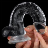 Cumpara ieftin Dildo Clasic Cu Ventuza, Transparent, 19 cm
