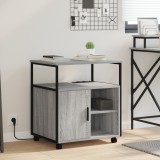 VidaXL Dulap de birou sonoma gri 61 x 46 x 67 cm Lemn compozit