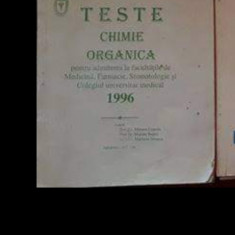 Teste de Chimie Organică 1996 UMF Cluj-Napoca
