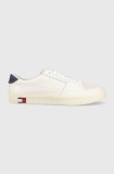 Cumpara ieftin Tommy Jeans sneakers din piele TOMMY JEANS VULCANIZED ESS culoarea alb, EM0EM01106