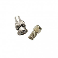 Mufa conector bnc camera pentru coaxial rg59 mufa F