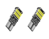 Set 2 becuri LED T10 W5W Canbus GizMondo&reg;, 26 leduri, SMD 4014, 900 lumeni 12V, cu radiator racire, pentru lumini pozitii, portbagaj, plafoniera, pudd