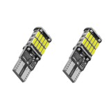 Set 2 becuri LED T10 W5W Canbus GizMondo&reg;, 26 leduri, SMD 4014, 900 lumeni 12V, cu radiator racire, pentru lumini pozitii, portbagaj, plafoniera, pudd