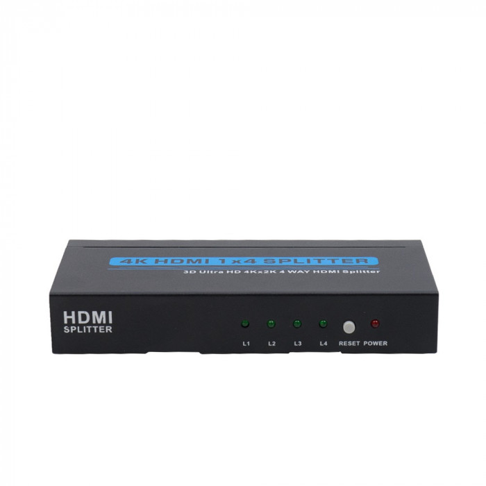 Resigilat : Spliter HDMI 1.4 Premium 4Kx2K cu 4 porturi