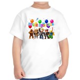Tricou copii, aniversar, tematica ROBLOX, pentru baieti, 5 ani