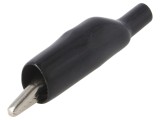 Bornă crocodil 5A 150VDC neagră nichelată