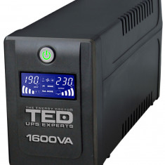UPS TED Line Interactive 1600VA/900W, display LCD, 4 x Schuko NewTechnology Media