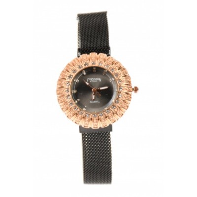 Ceas Dama Francesca di Geneva Negru/Bronz - F07004VIS foto