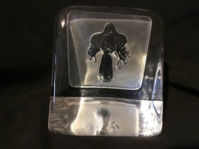Prespapier cristal design Paul Isling realizat de Nypro Sweden zodia Fecioara ! foto